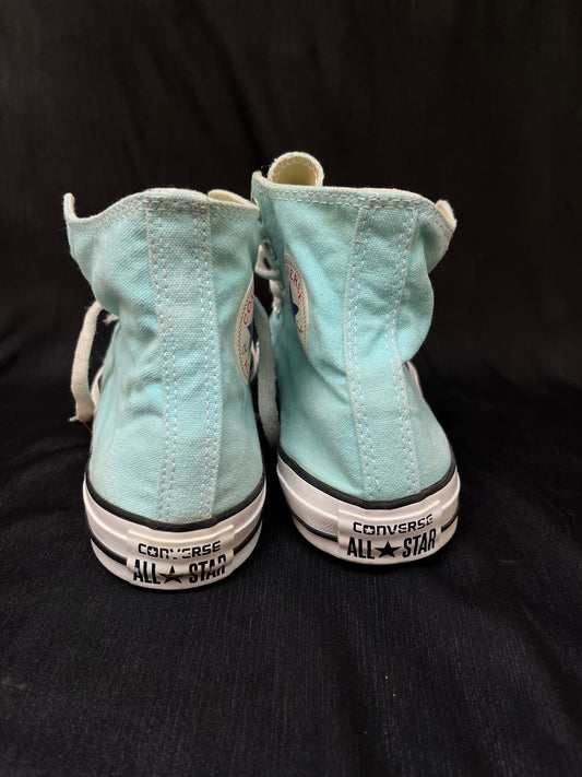 Teal hightop converse (42.5)