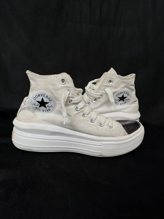 Platform white hightop