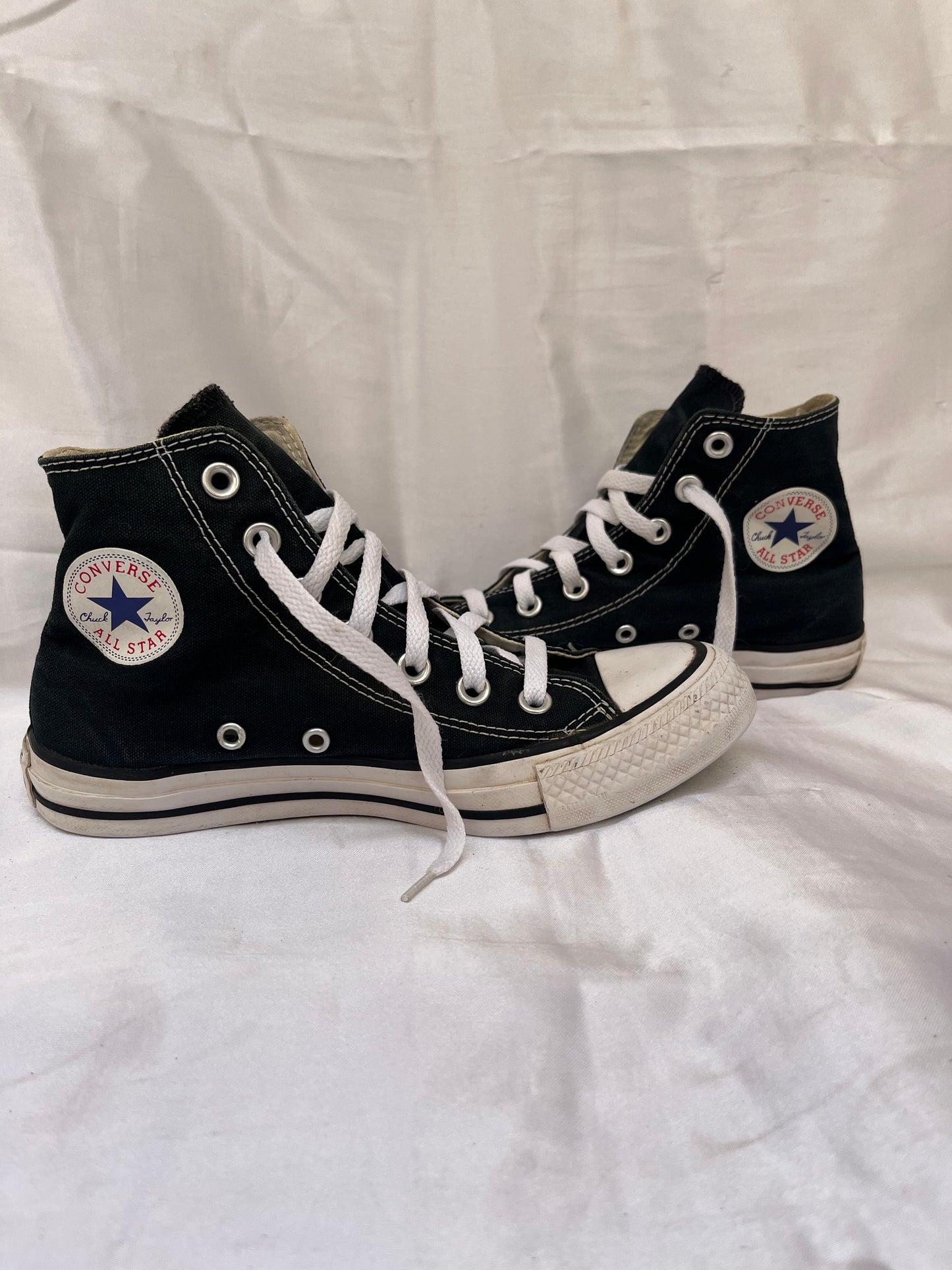 Black hightop converse