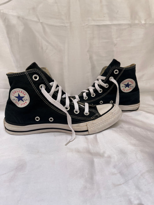 Black hightop converse