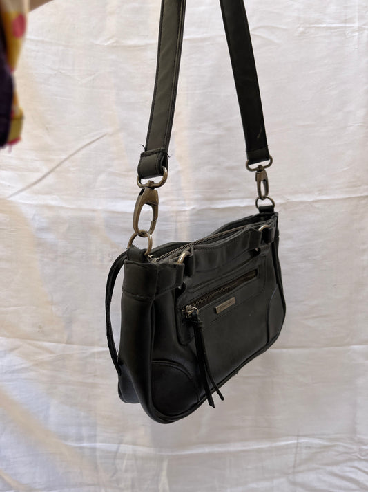 Original victoria secret blacl leather shoulder bag