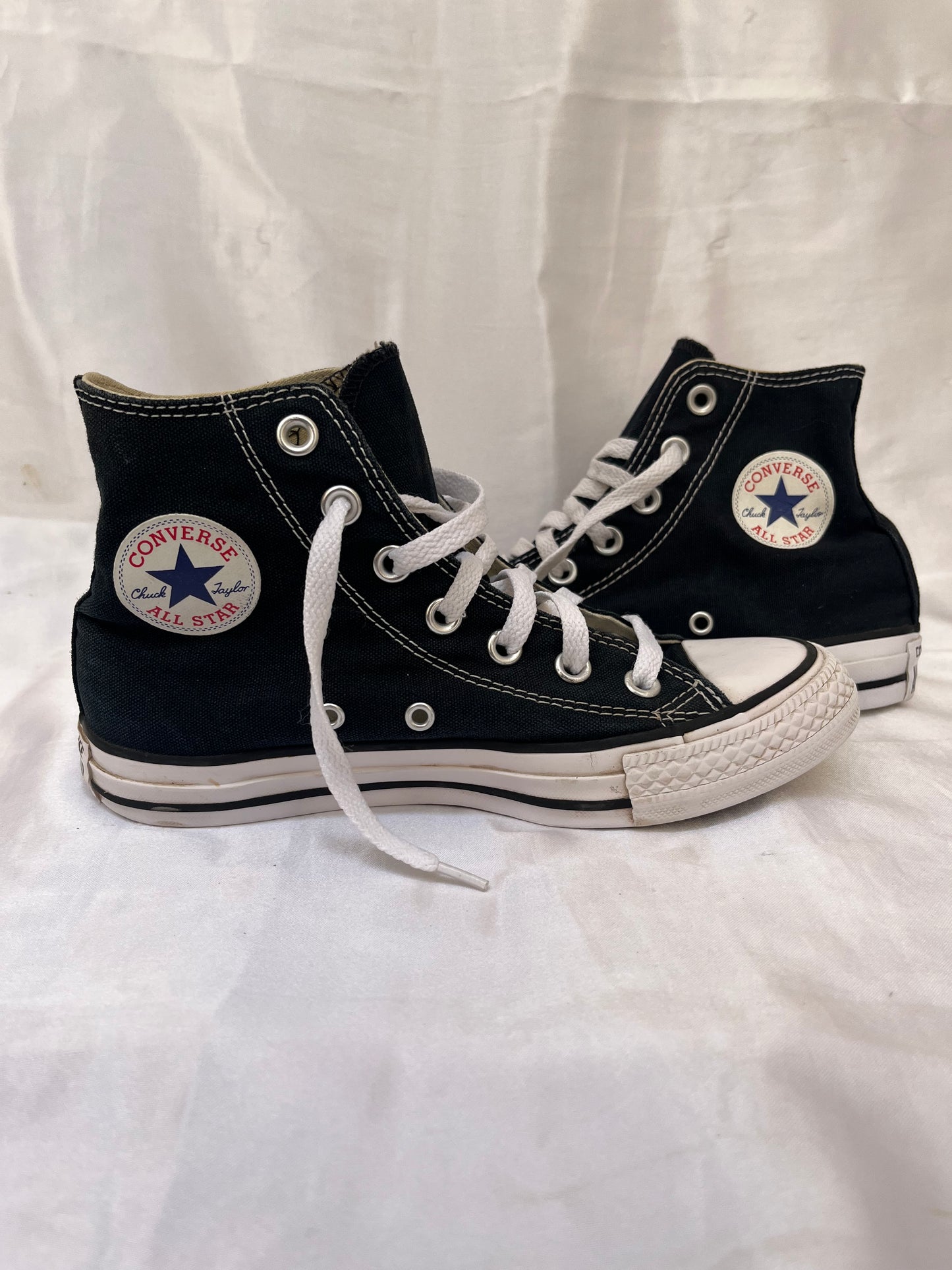 Black hightop converse