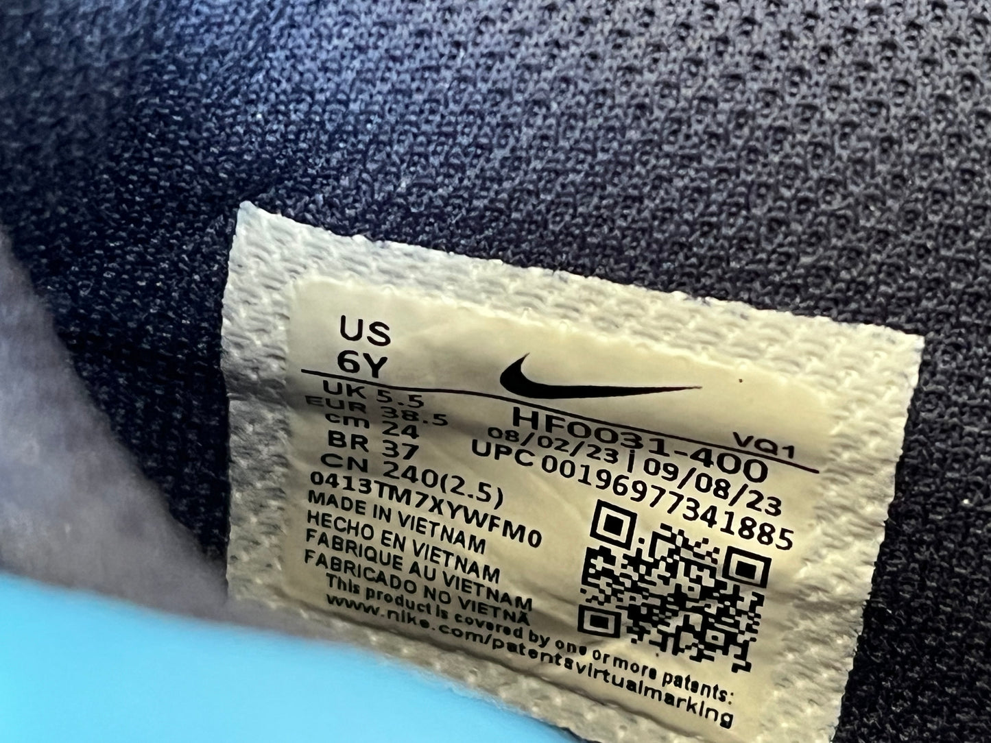 Nike dunk low “uni blue” (38.5)