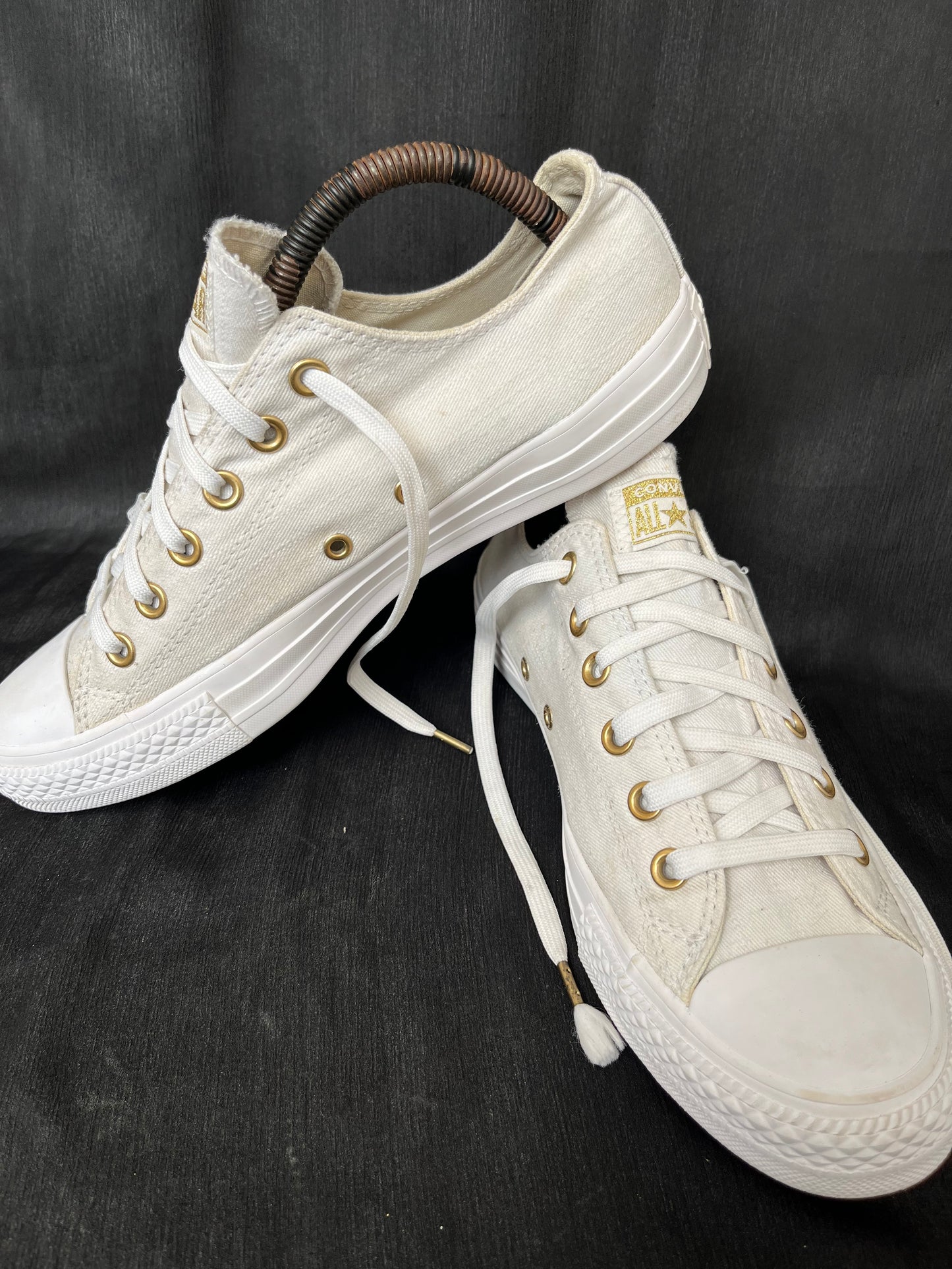 Rare white lowtop converse