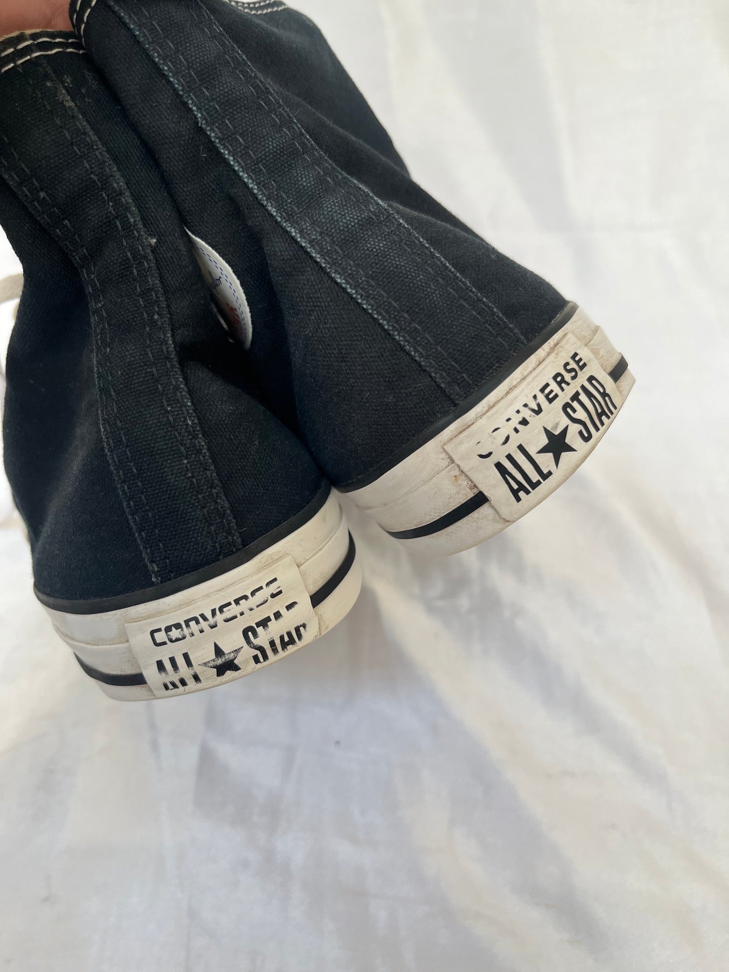 Black hightop converse