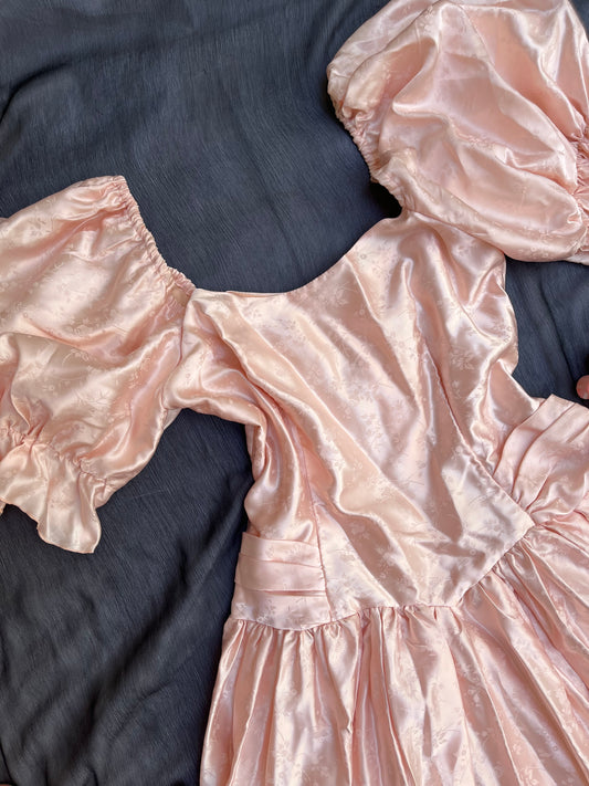 Light pink silk princesscore dress