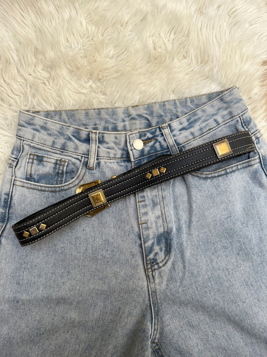 Boho blackgold belt