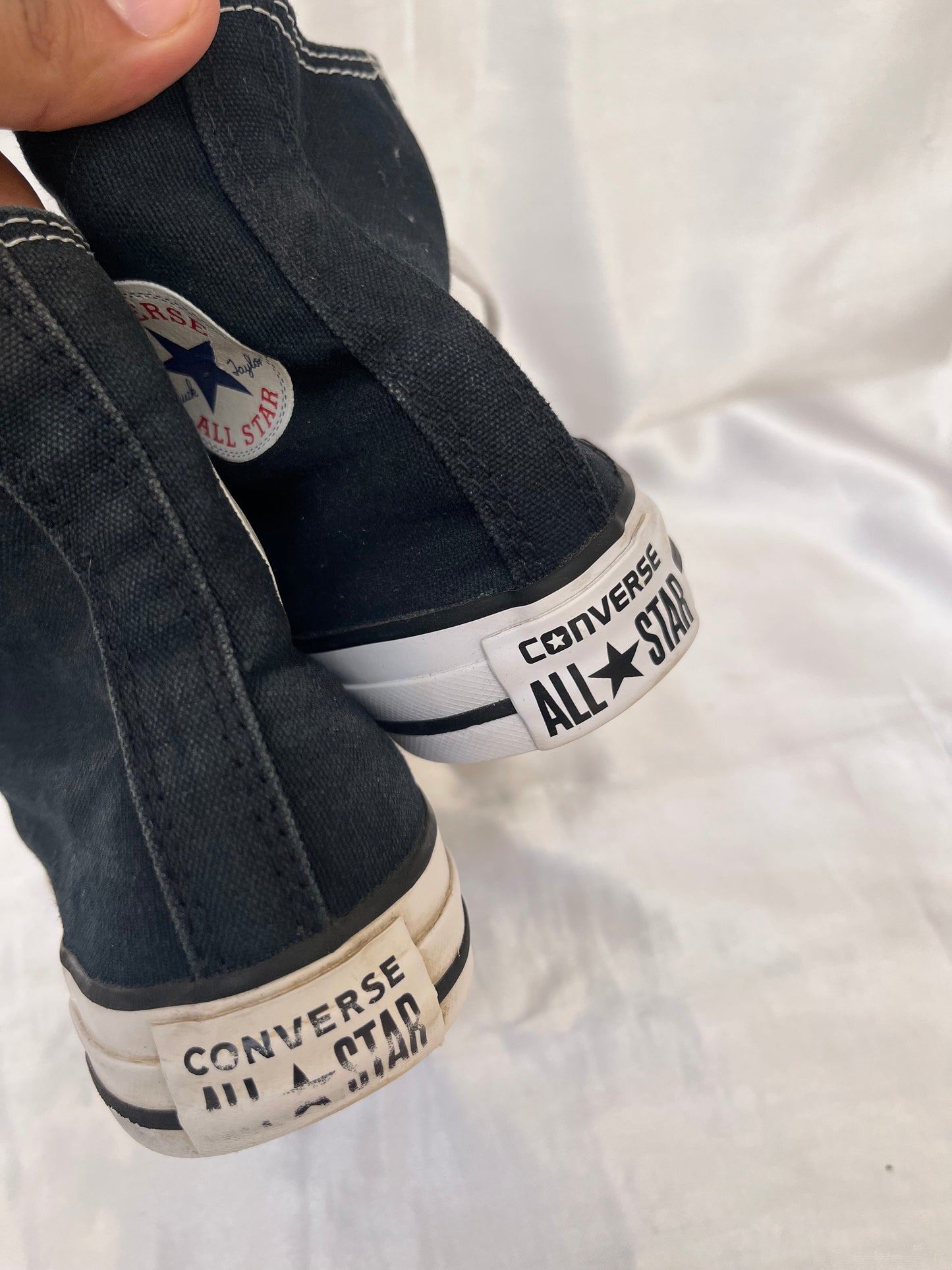 Black hightop converse