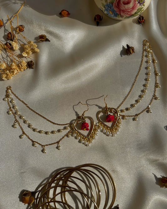 Gul jhumkey with saharey๐ช๐บ๐๏ธ๐ช