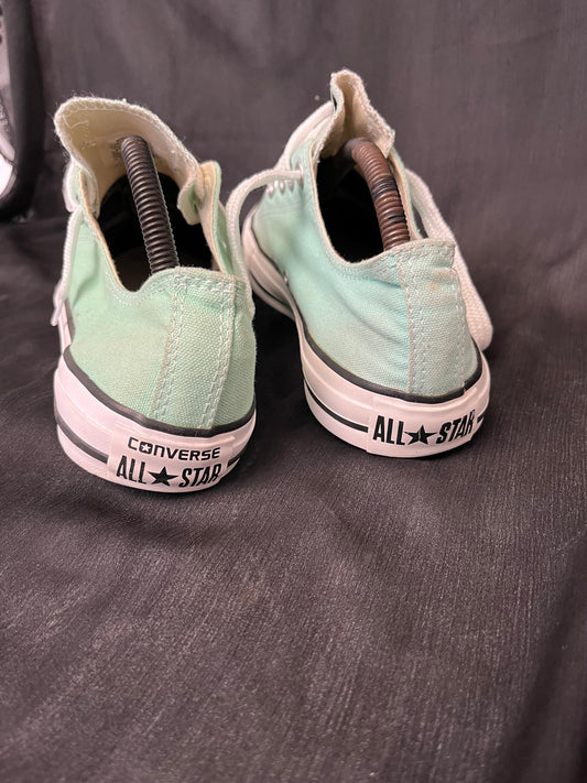 Teal lowtop converse (42.5)
