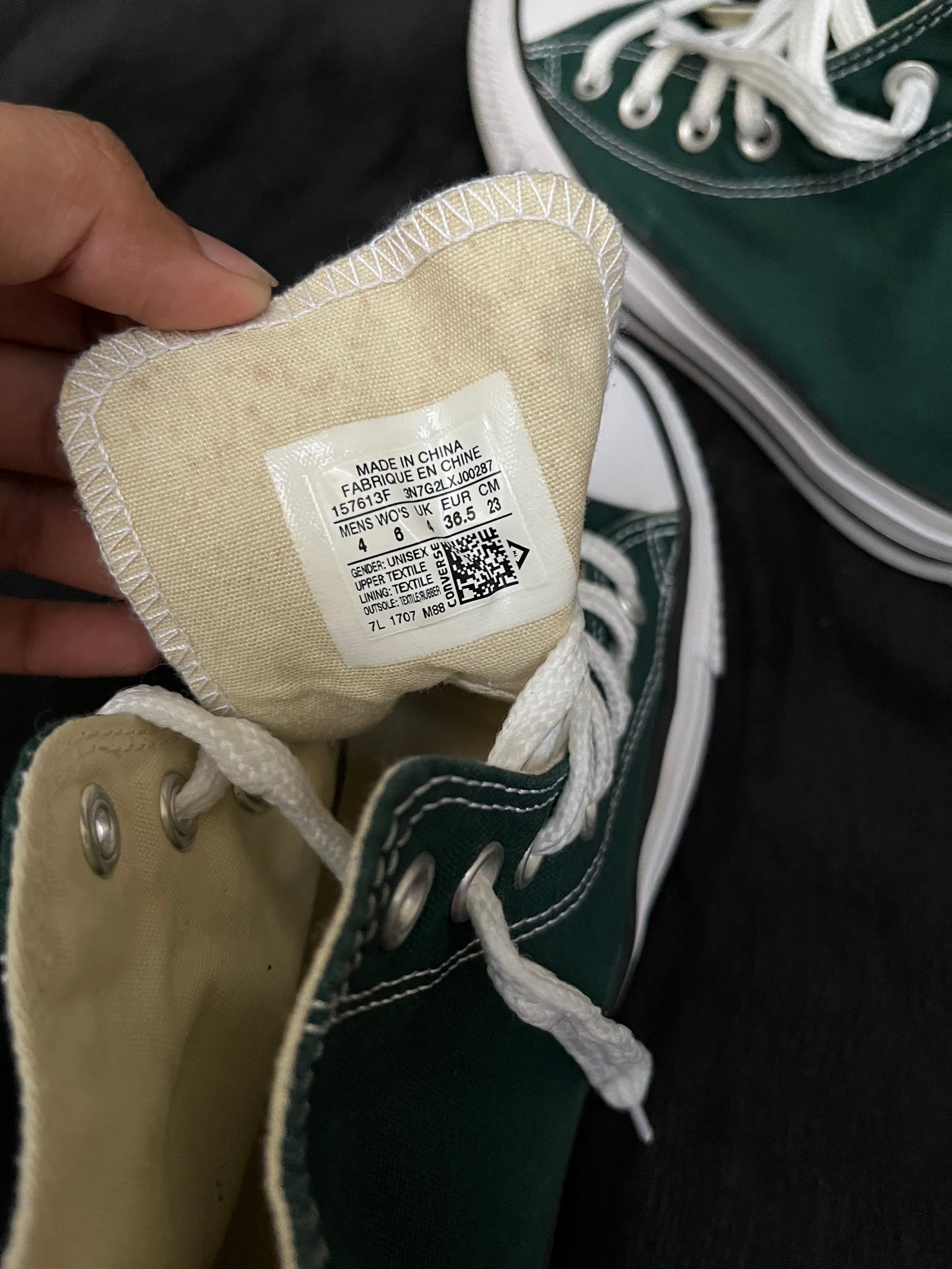 Bottle green hightop