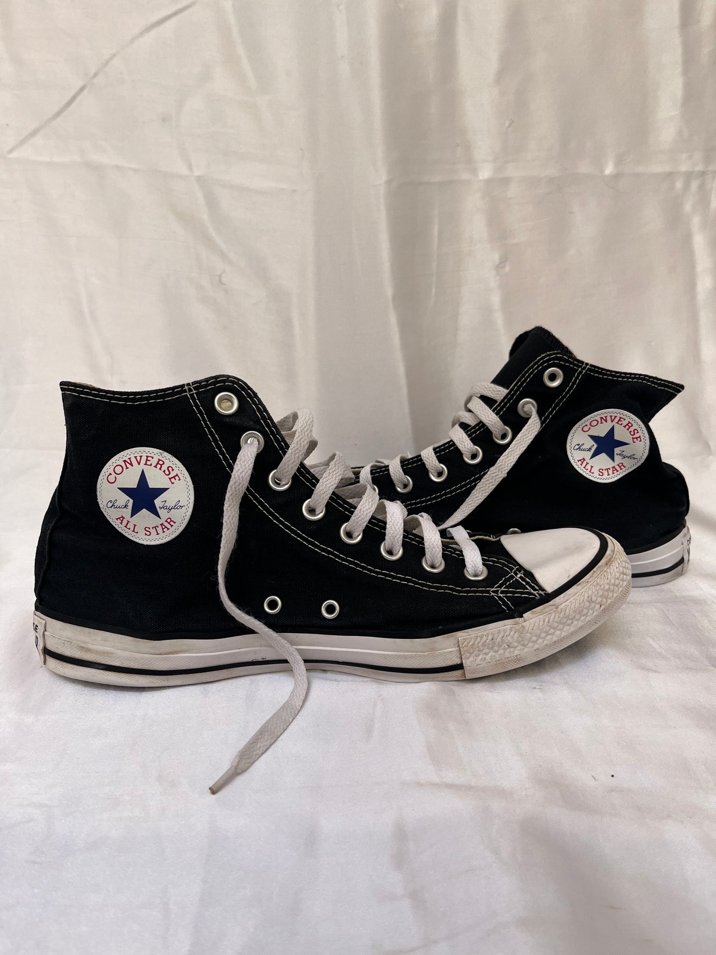 Black hightop converse