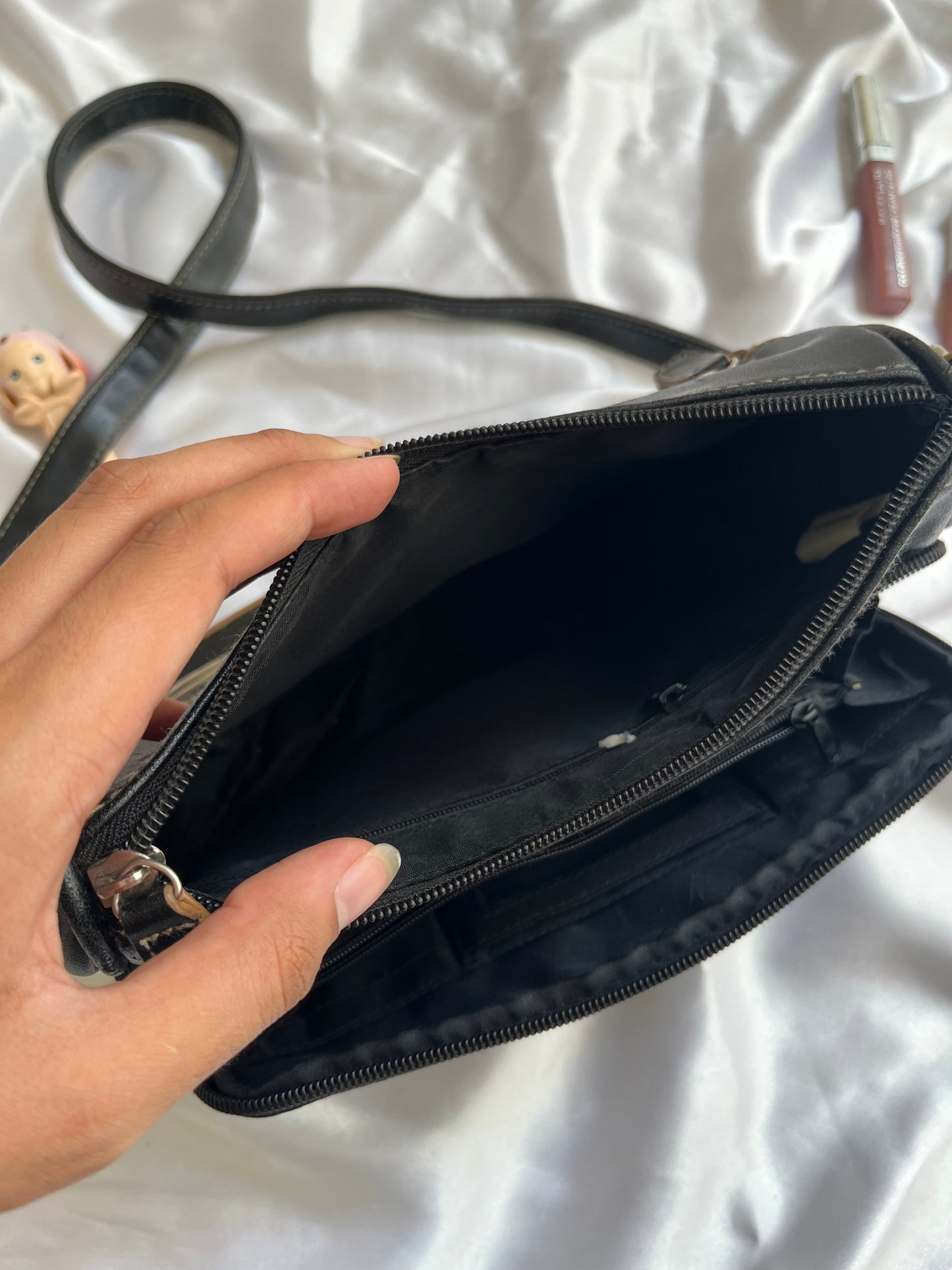 Black crossbody bag