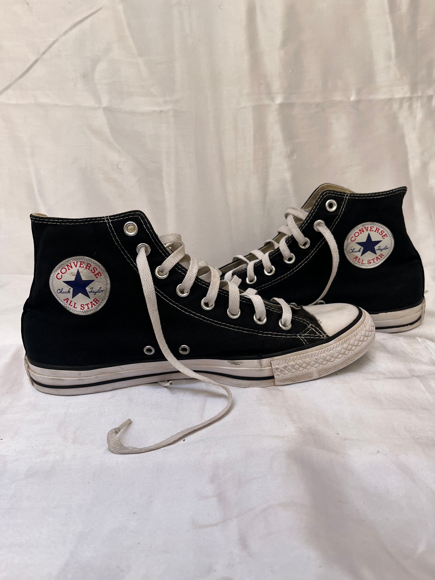 Black hightop converse