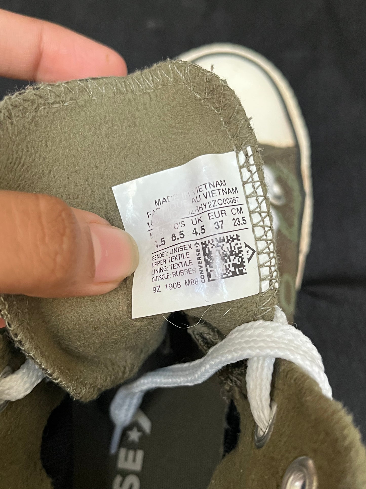 Sage green rare hightops