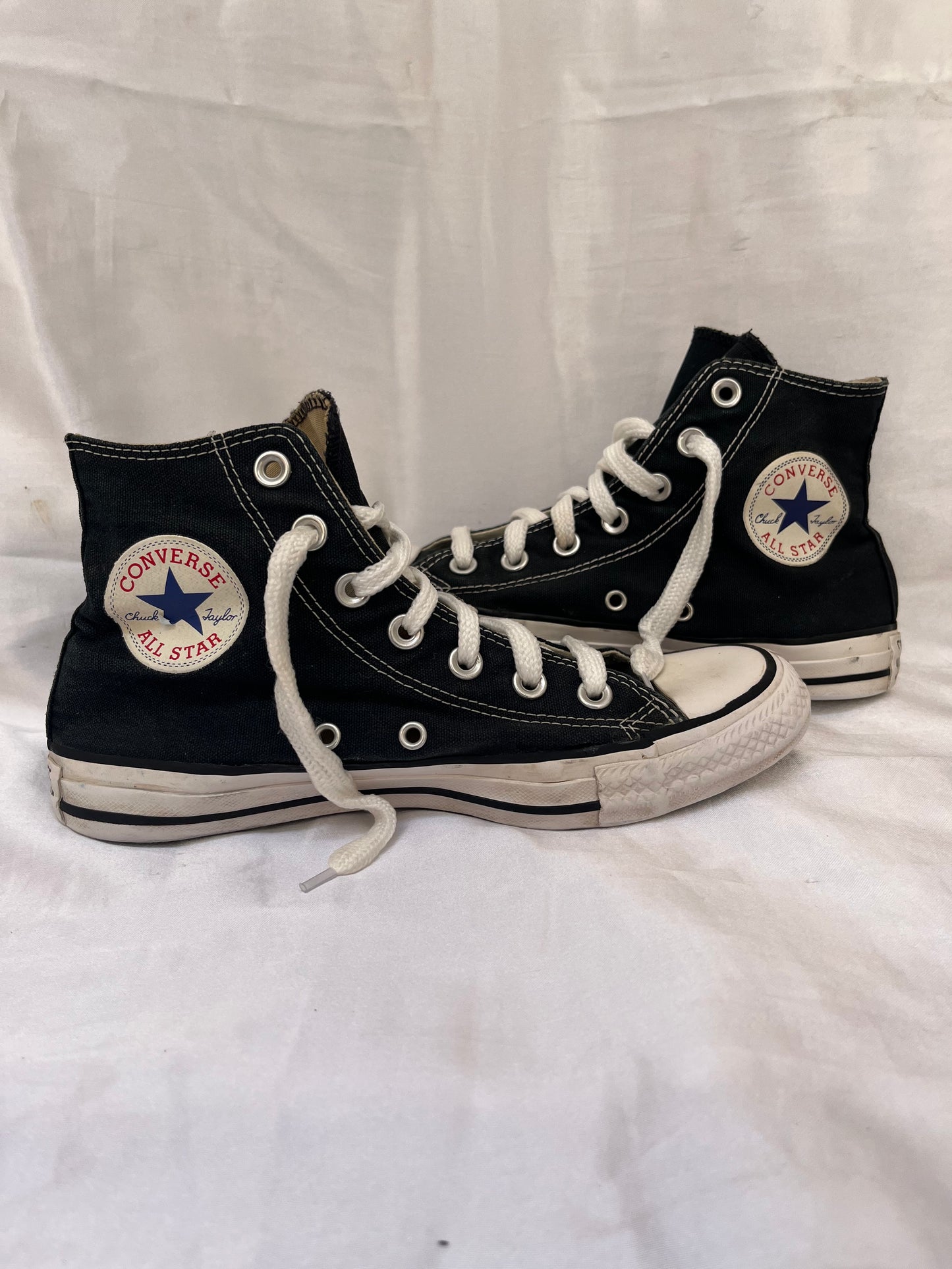 Black hightop converse