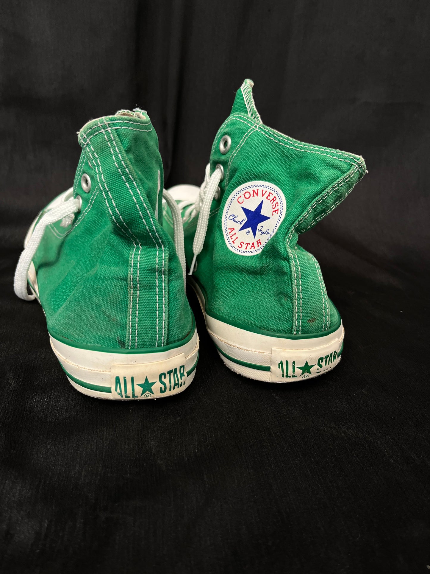 Green hightop converse (42.5)