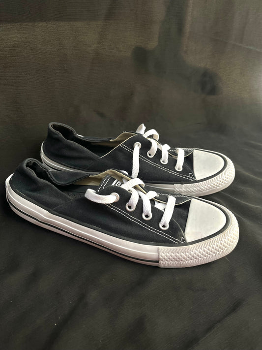 Converse lowtop black slip on