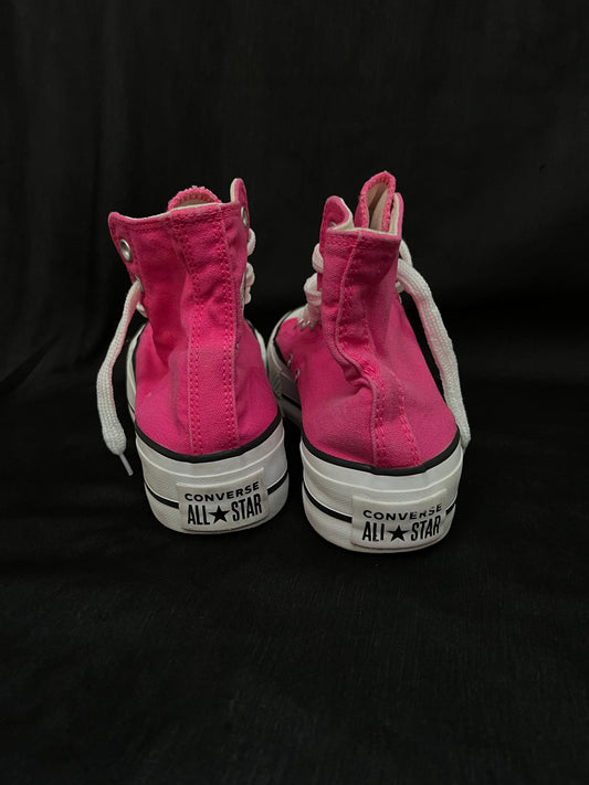 Platform pink hightops