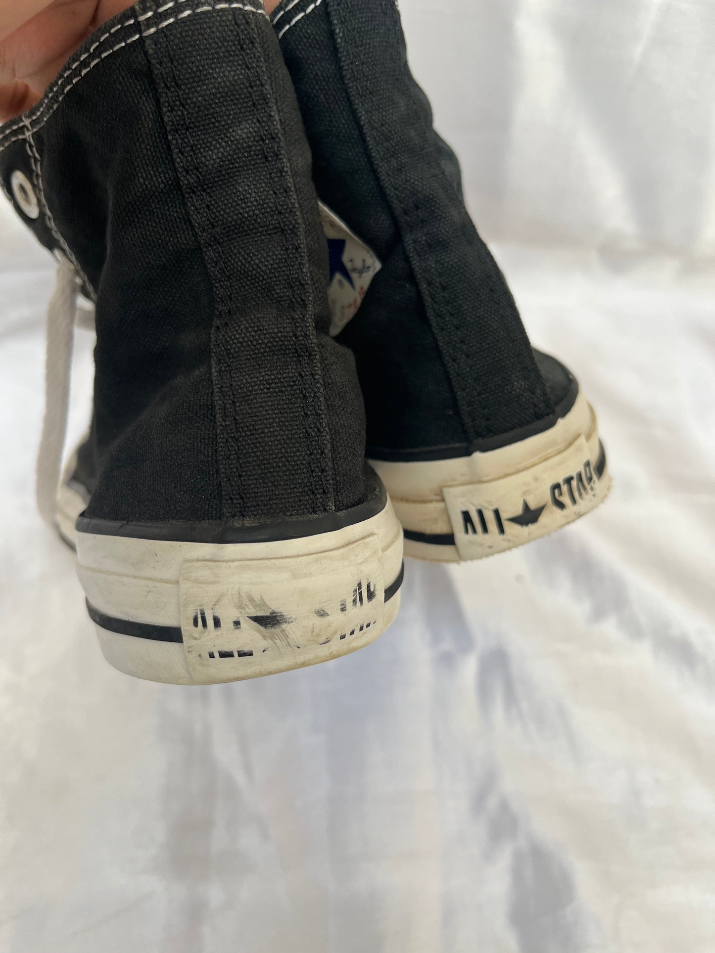 Black hightop converse