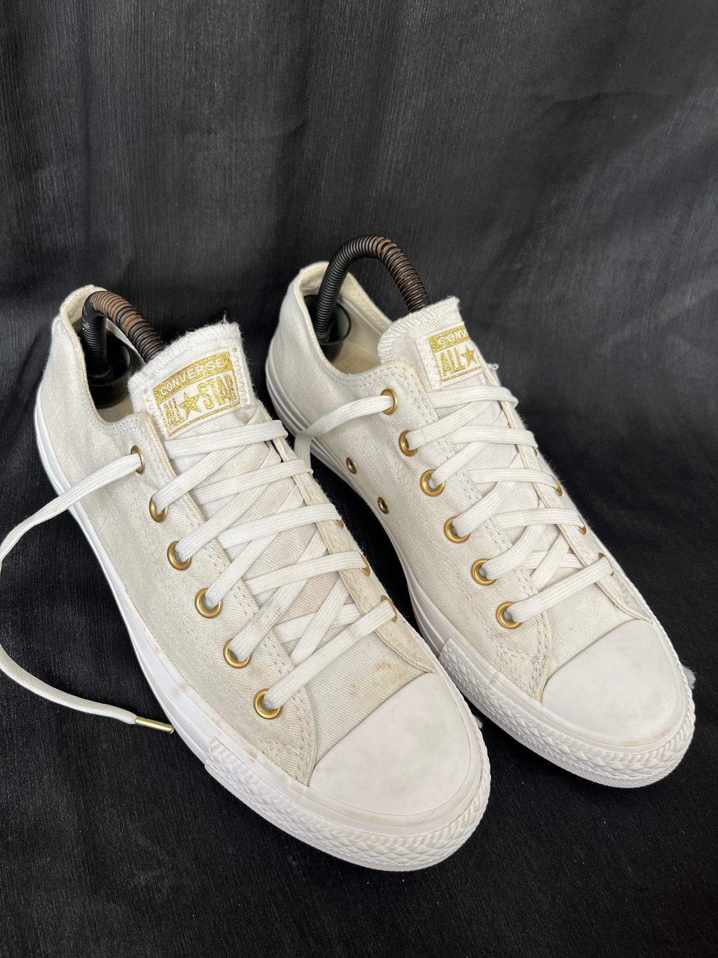Rare white lowtop converse
