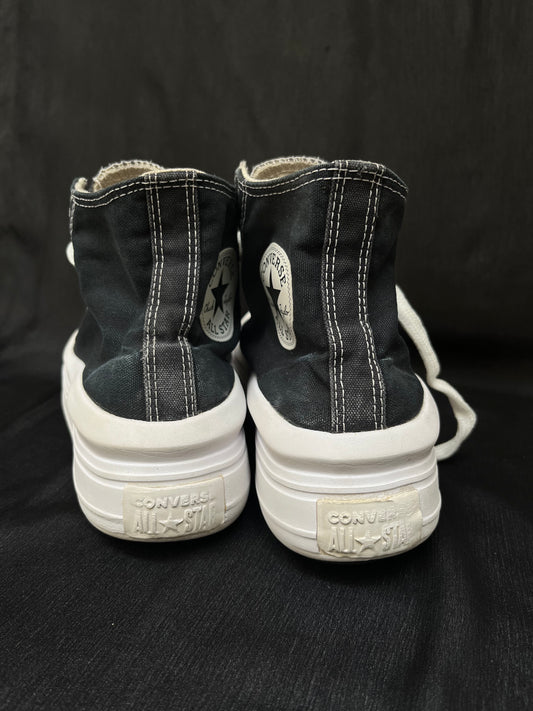 Platform black hightops