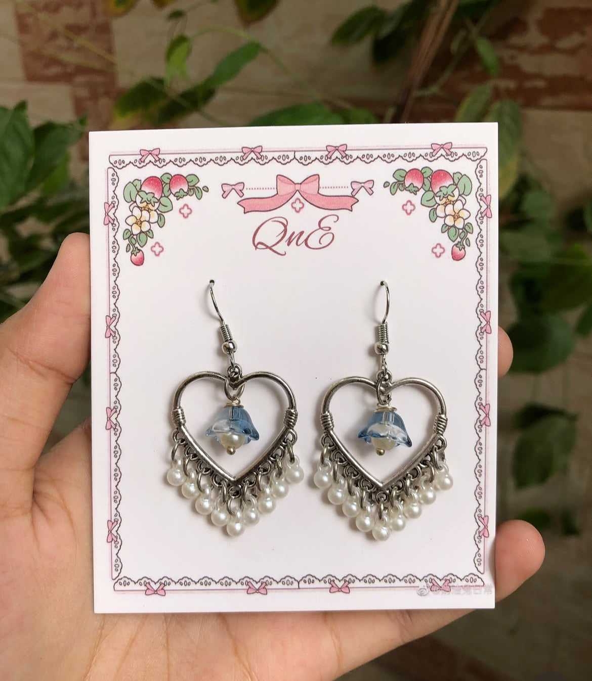 Lily of the valley jhumkey in silver