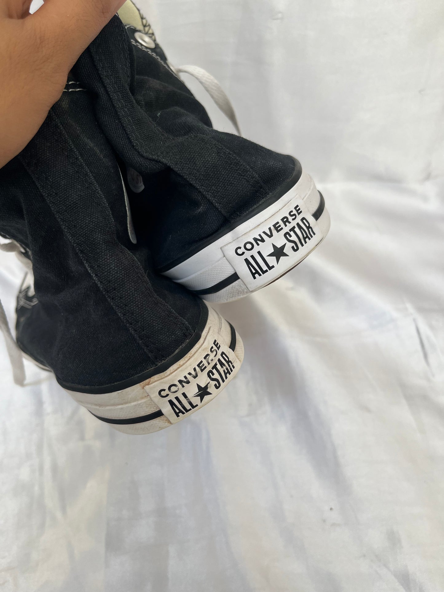 Black hightop converse