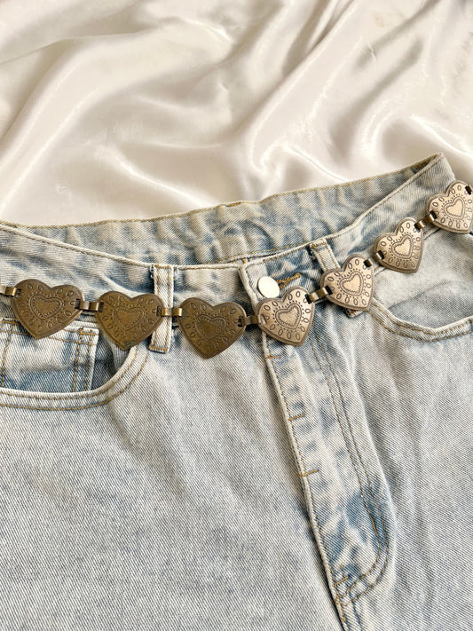 Vintage heart belt
