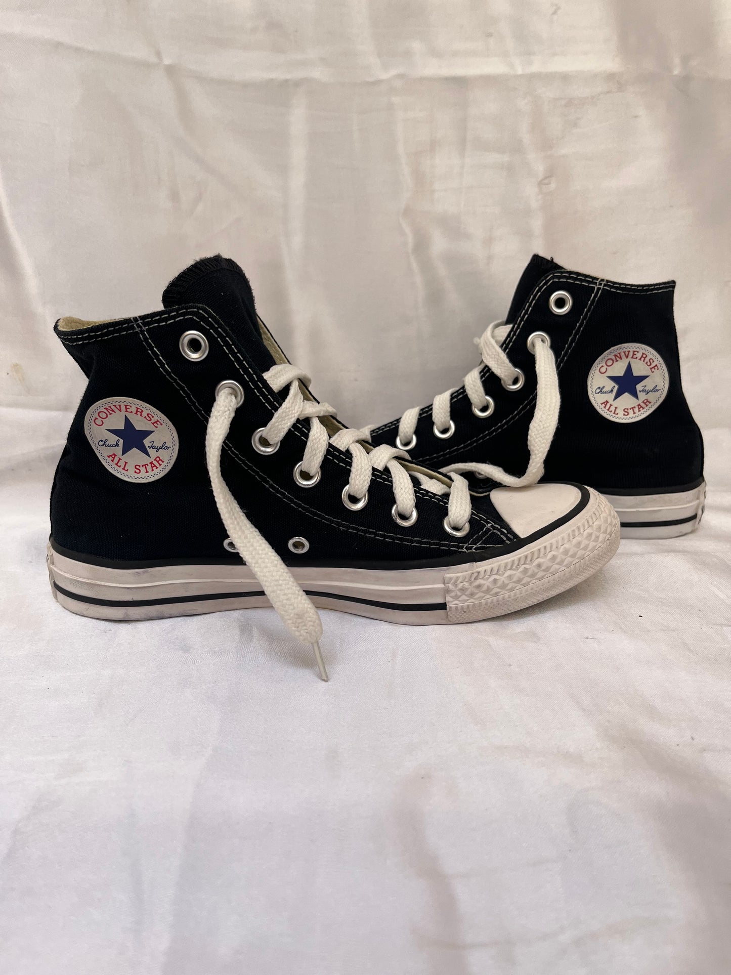 Black hightop converse