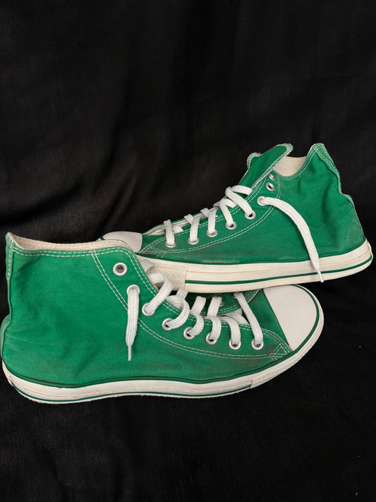 Green hightop converse (42.5)
