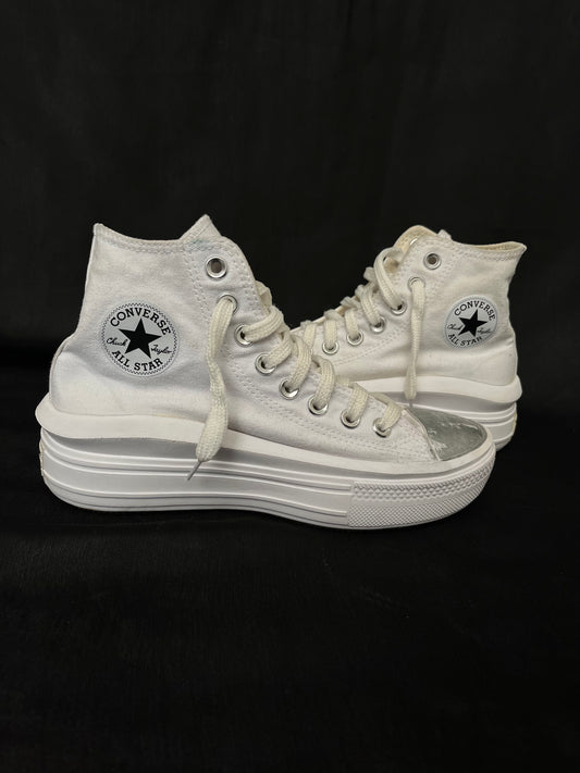 Platform white hightop