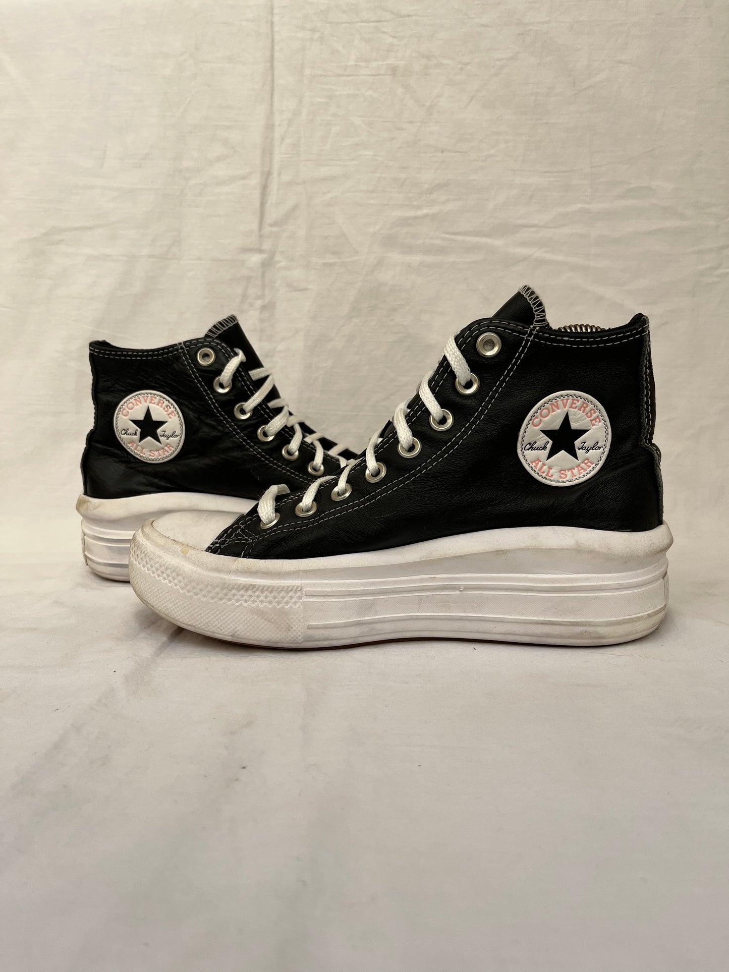 Leather move hightop black