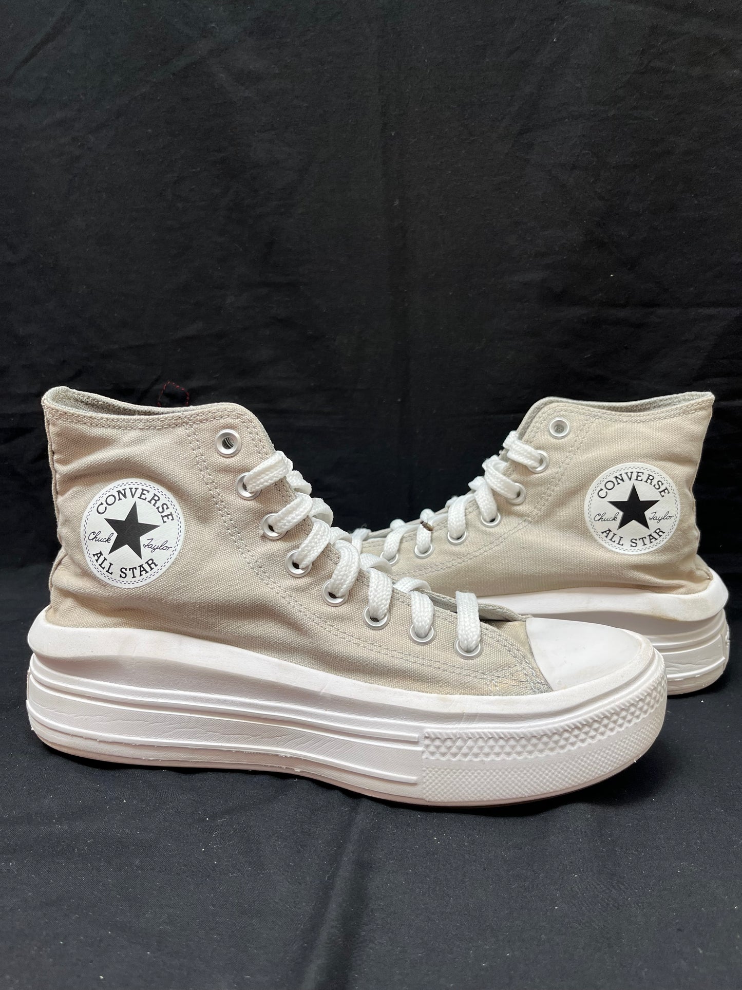 Beige hightop move
