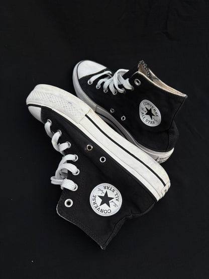 Black platform hightop converse — preloved, photo 4 of 4