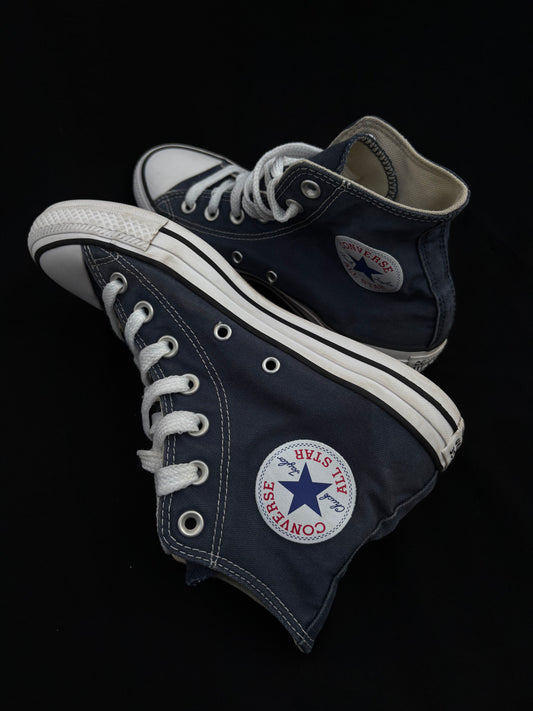 Blue hightop converse — preloved, photo 2 of 4