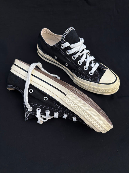 Chuck 70 black lowtops — preloved, excellent condition, photo 2 of 4