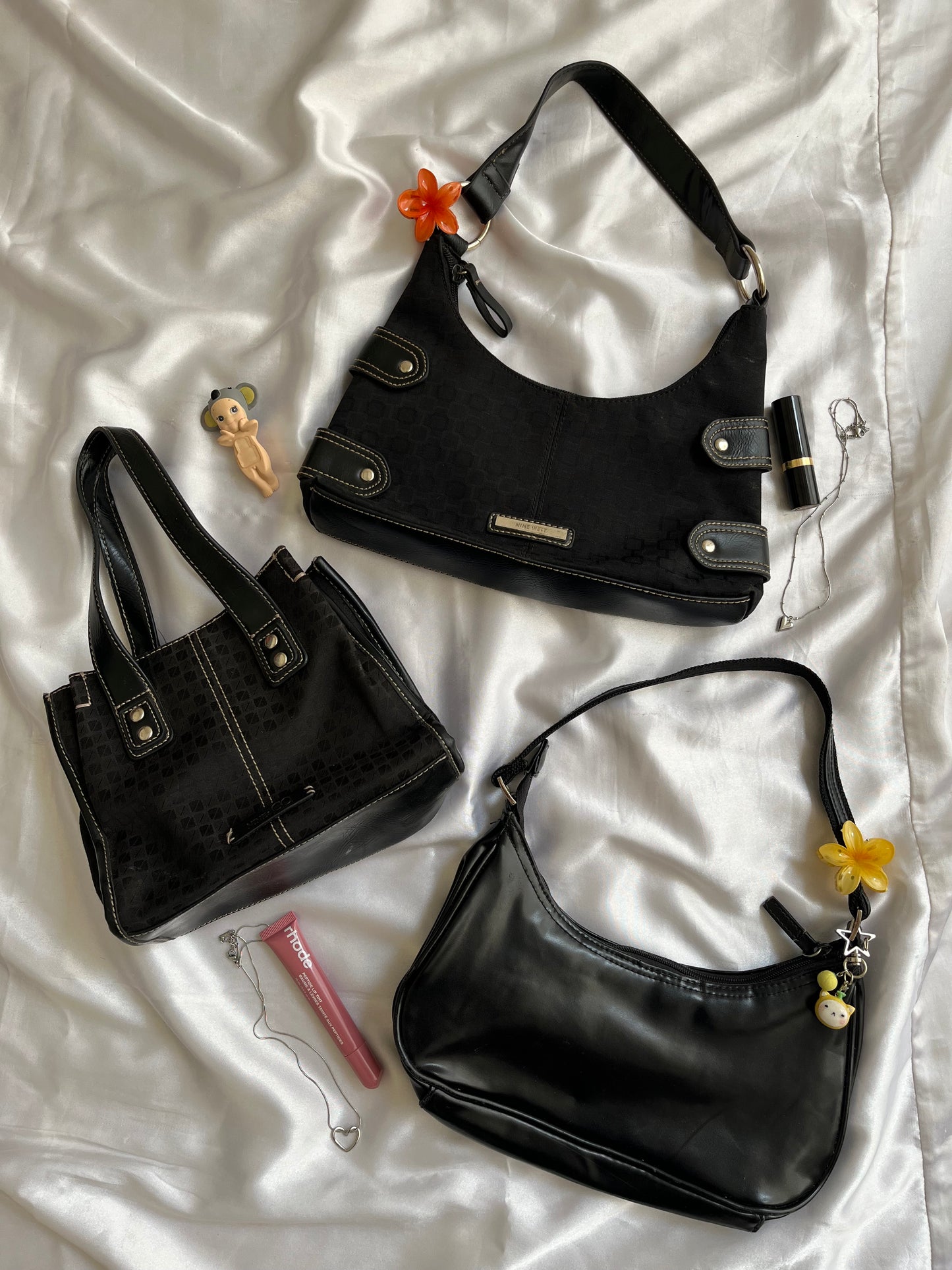Black mini bag drop