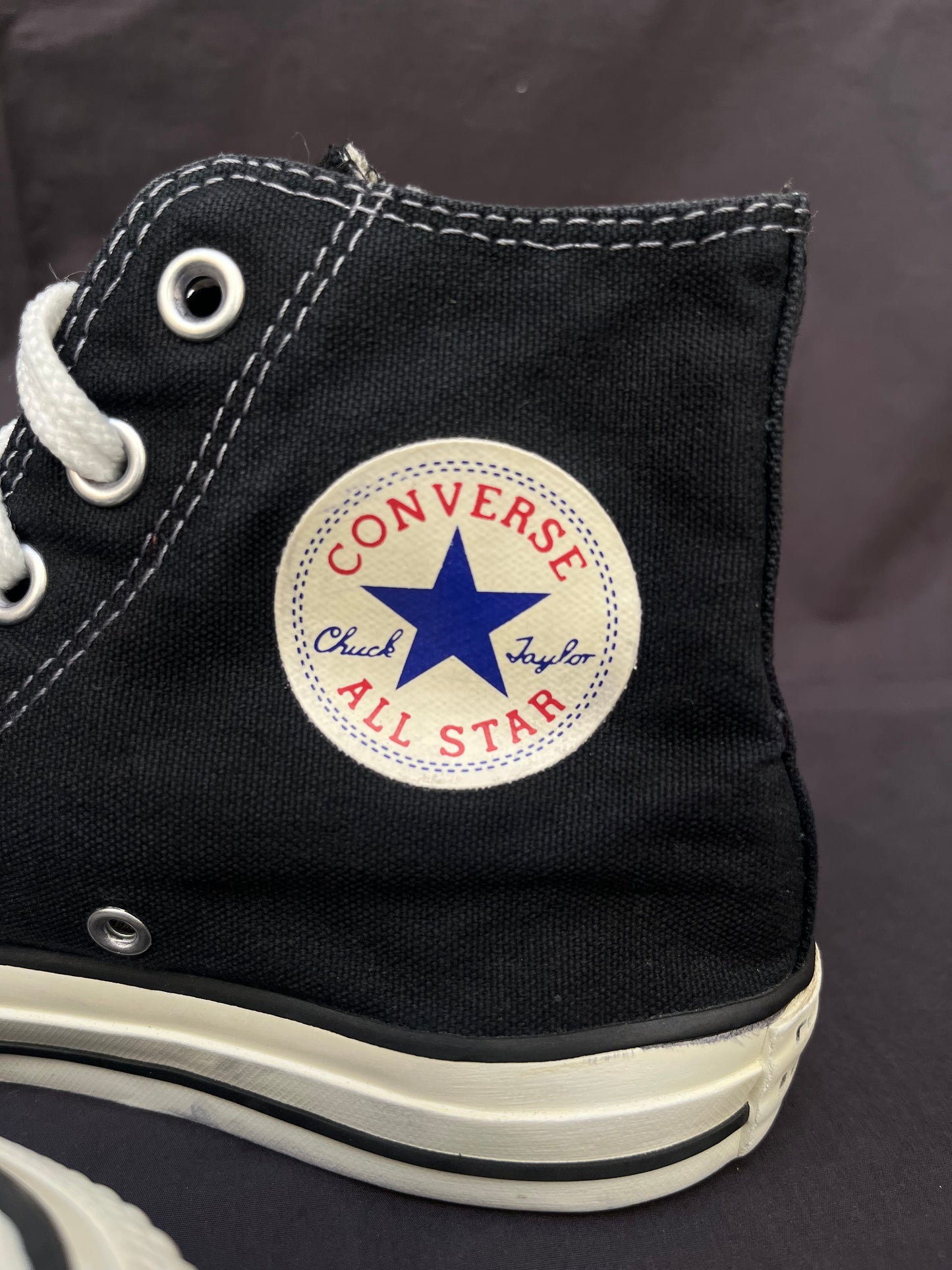 Black hightop converse
