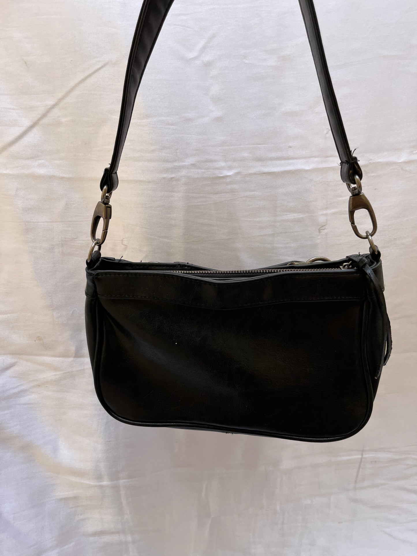 Original victoria secret blacl leather shoulder bag