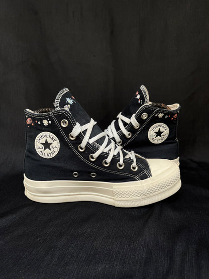 Special edition platform black hightops