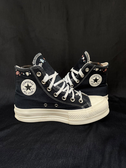 Special edition platform black hightops