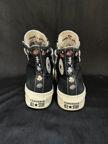 Special edition platform black hightops