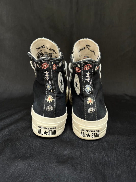 Special edition platform black hightops