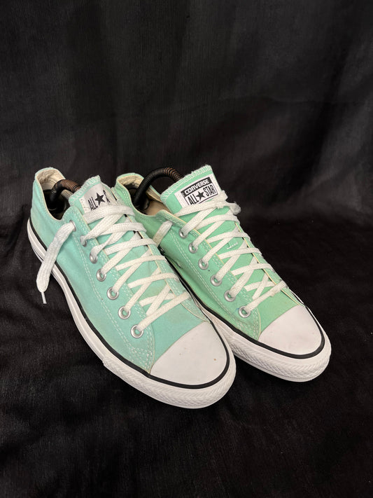 Teal lowtop converse (42.5)