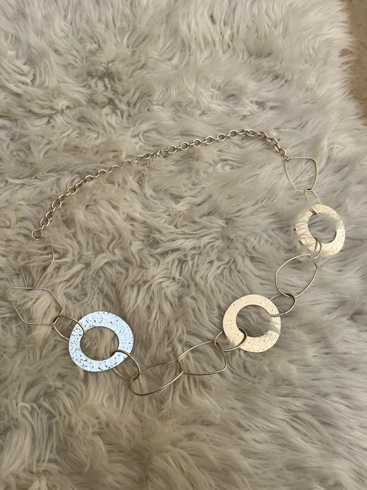 Minimal silver waistchain