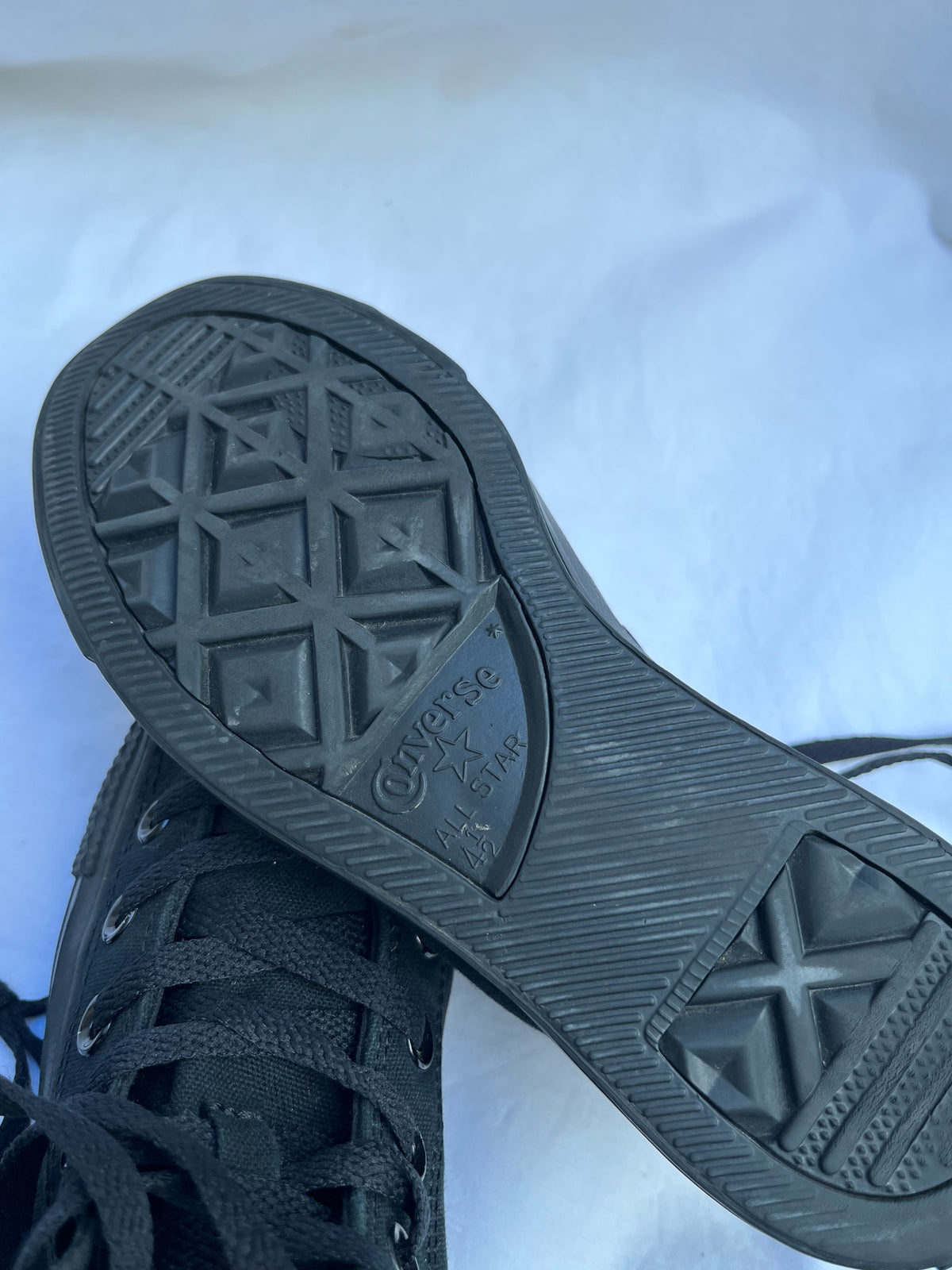 Full black hightop converse