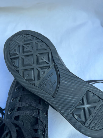 Full black hightop converse