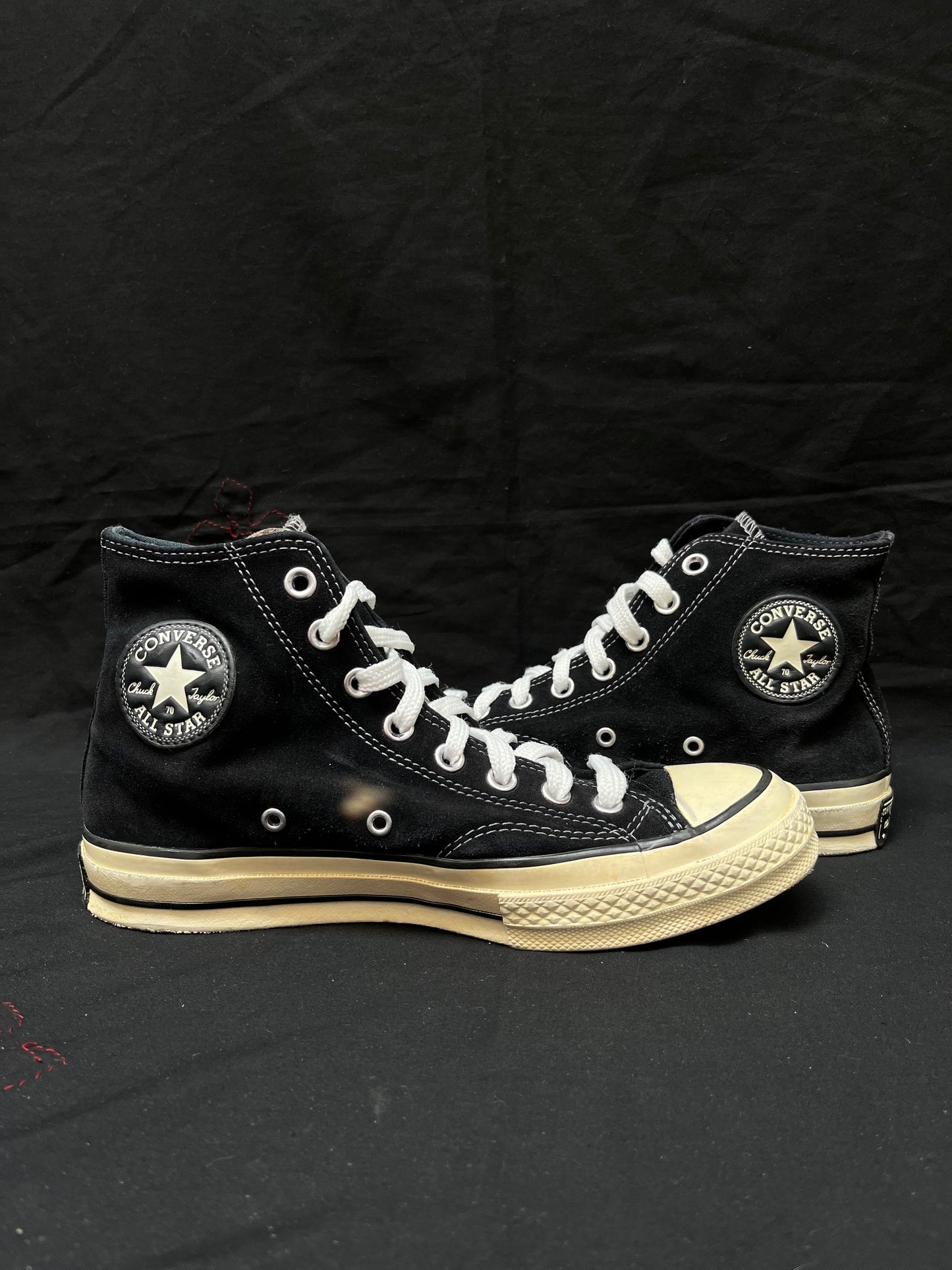 Black Hi chuck Taylor Athetic shoes