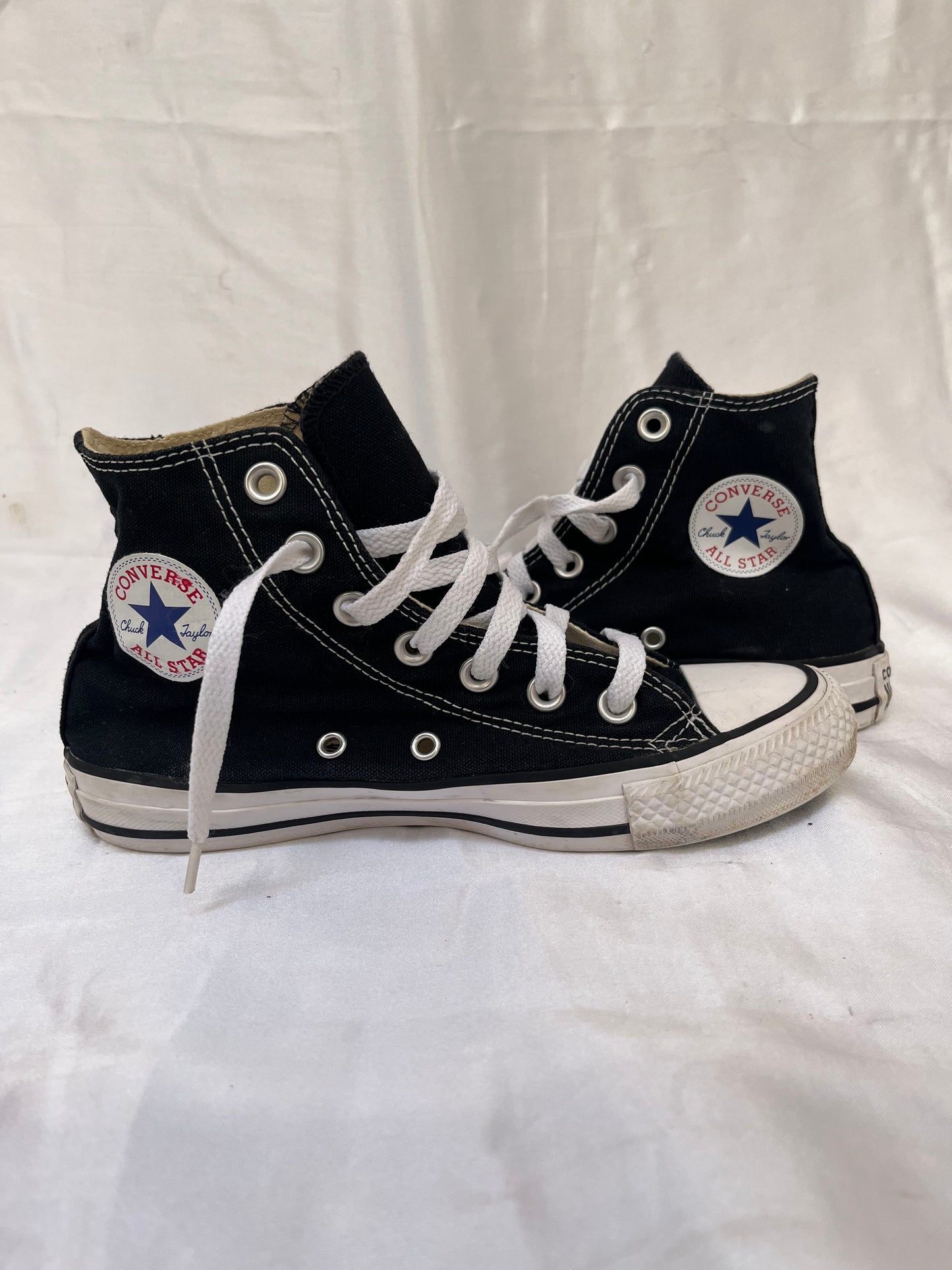 Black hightop converse